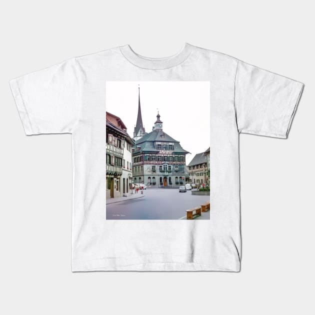 Stein am Rhein,Switzerland Kids T-Shirt by davidbstudios